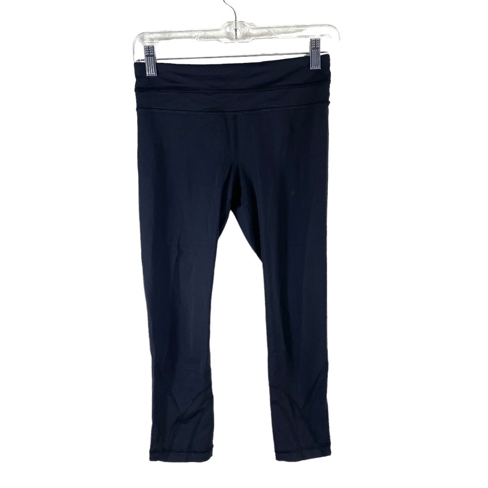 Lululemon Black Pace Crop Leggings SZ 4